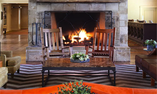 Lost Pine Fire Place Lobby sm